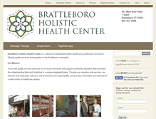 Tablet Screenshot of brattleboroholistichealth.com